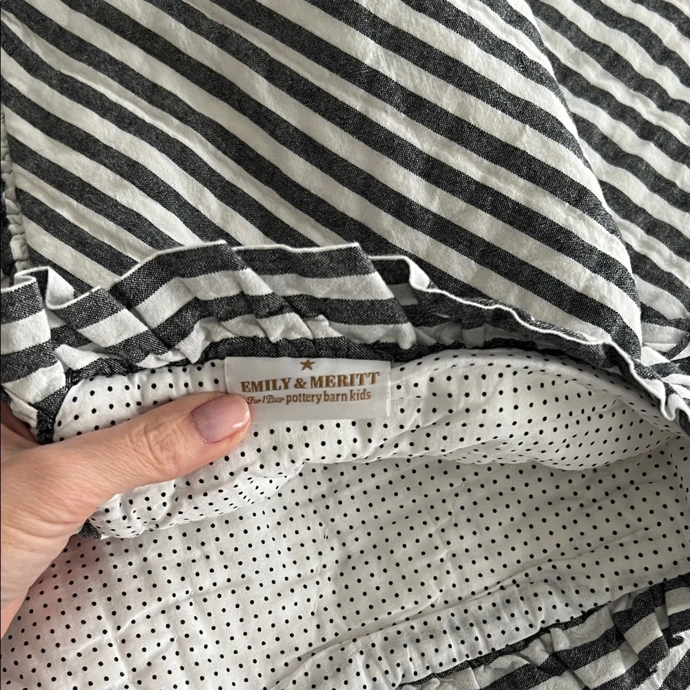 Pottery Barn Kids Black and White Asymmetrical Skirt